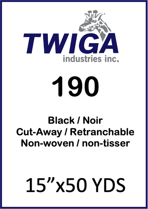 190 Black 1.90 oz/SqYd-CW