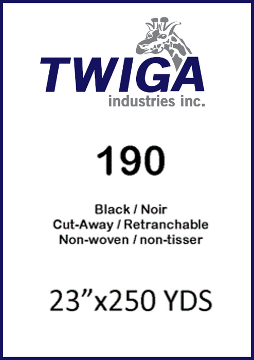 190 Black 1.90 oz/SqYd-CW