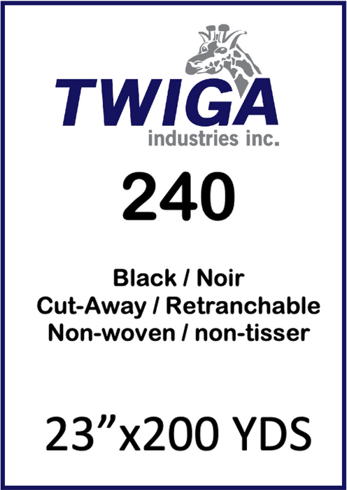 240 Black 2.4oz/SqYd-CW