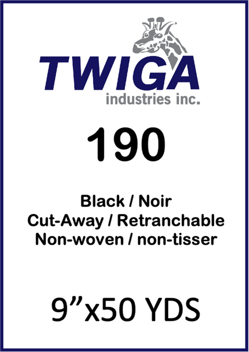 190 Black 1.90 oz/SqYd-CW