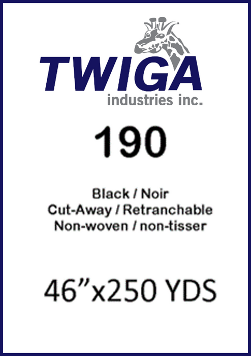 190 Black 1.90 oz/SqYd-CW